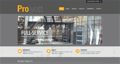 Desktop Screenshot of pro-vost.com