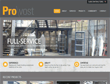 Tablet Screenshot of pro-vost.com